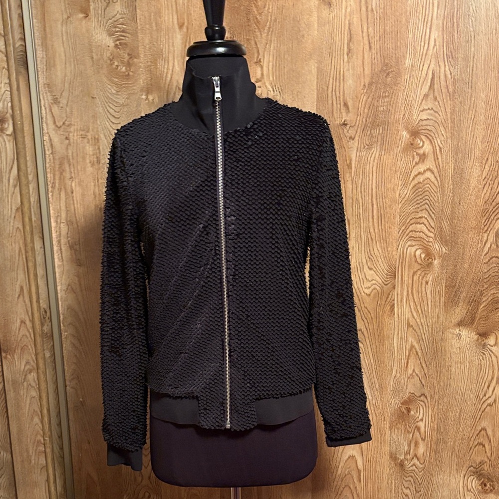 Women's Black Sequuned Jacket